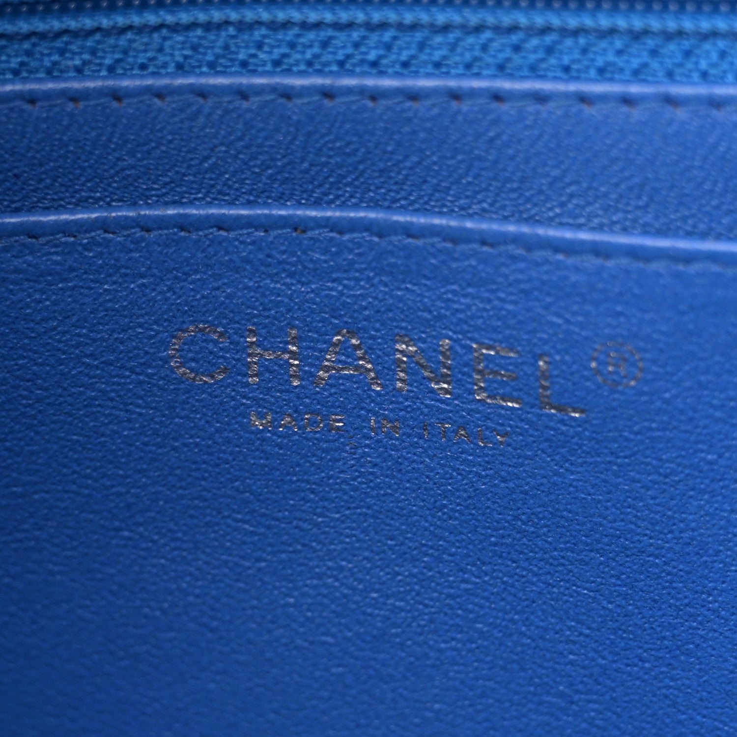 Chanel Lambskin Quilted Jumbo Single Flap Blue 6 of 16