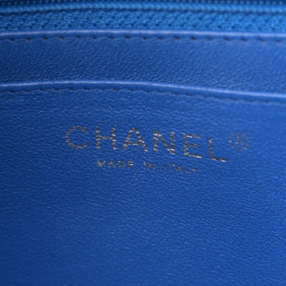 Chanel Lambskin Quilted Jumbo Single Flap Blue 6 of 16
