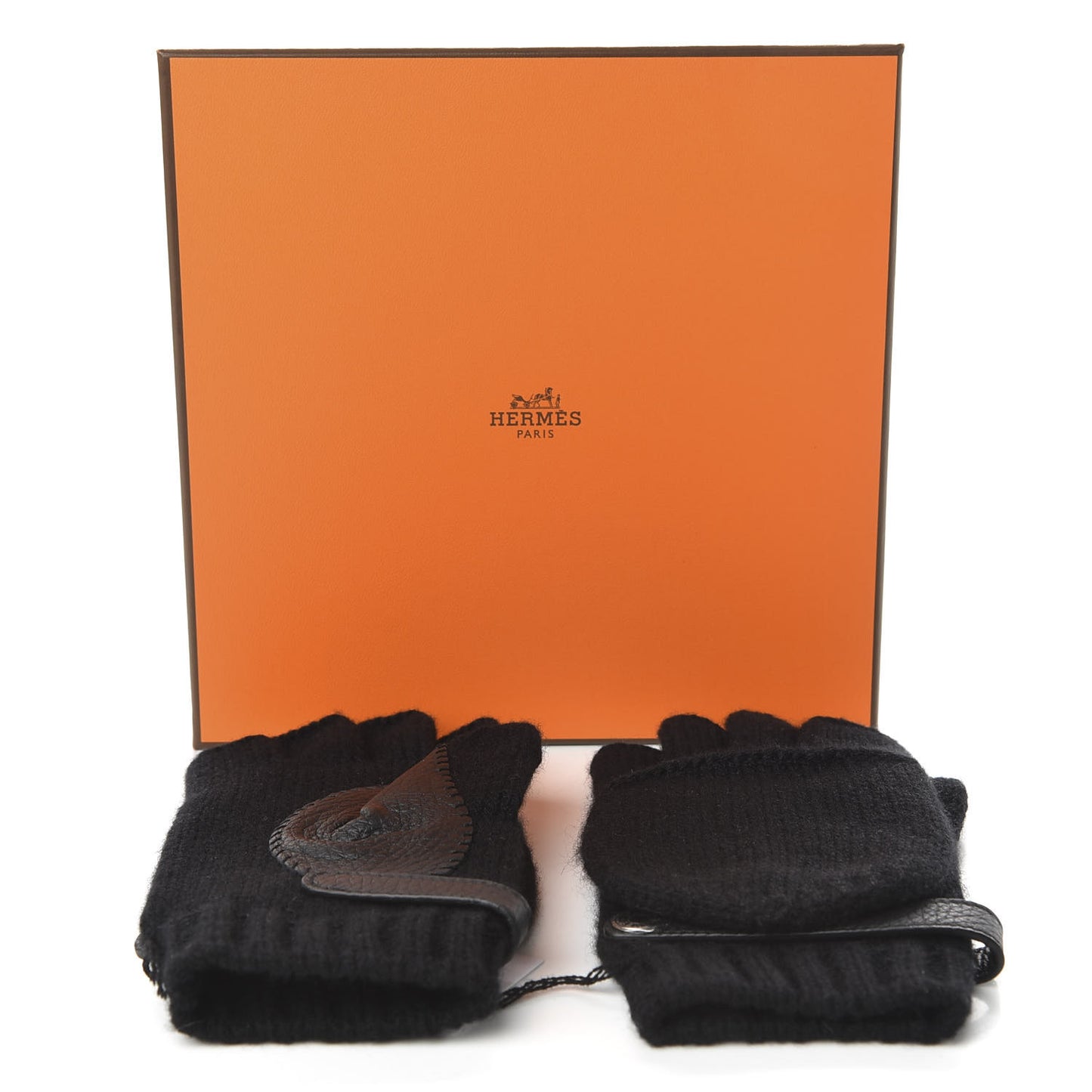 Cashmere Deerskin Baltimore Gloves S Black