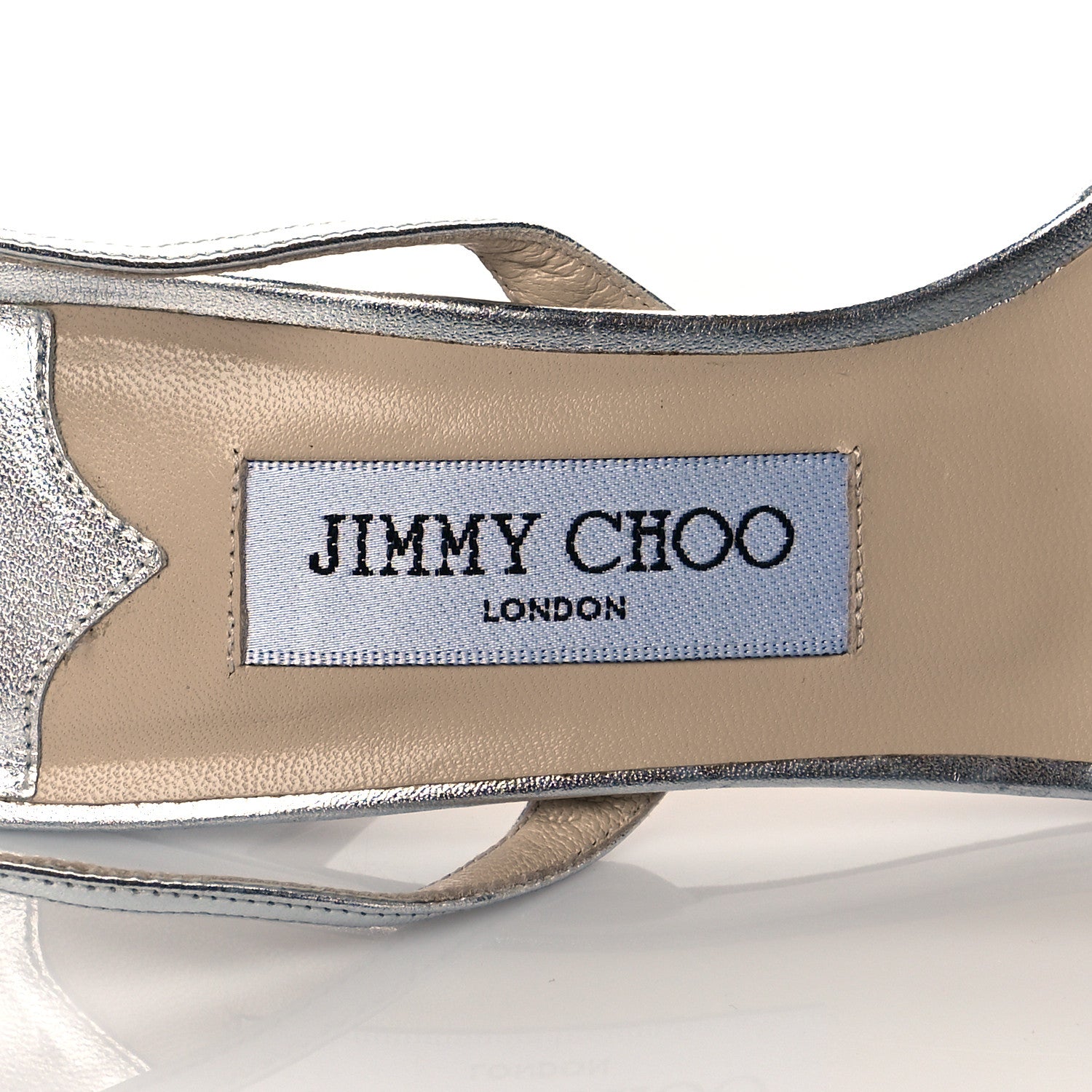 Jimmy Choo Metallic Calfskin Juliet 85 Sandals 37.5 Silver 8 of 11