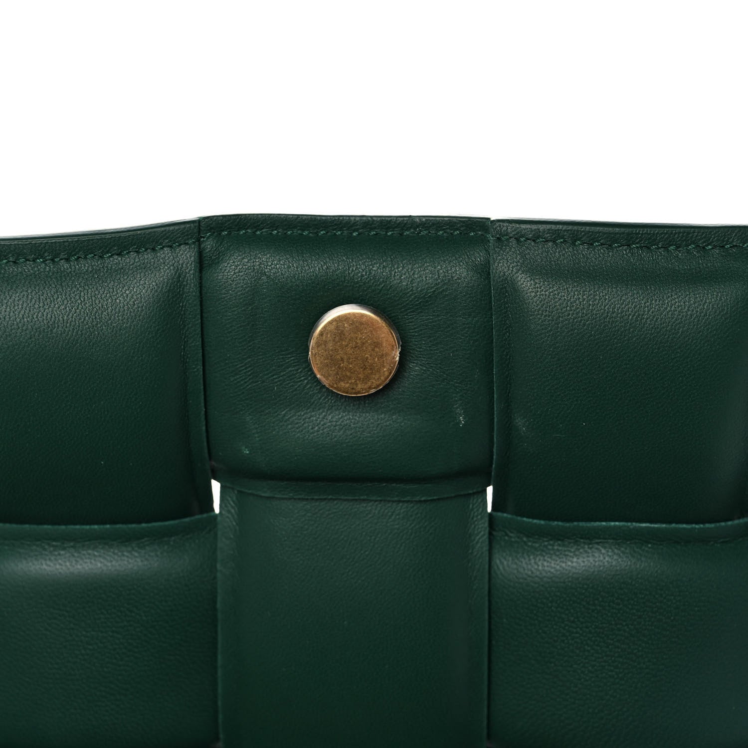 Bottega Veneta Lambskin Maxi Intreccio Padded Chain Cassette Crossbody Bag Racing Green 13 of 13