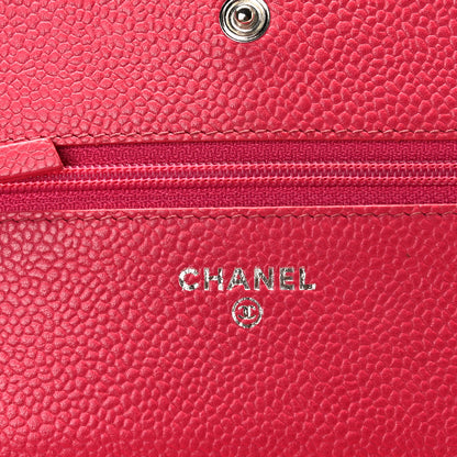 Chanel Caviar Wallet On Chain WOC Pink 7 of 9