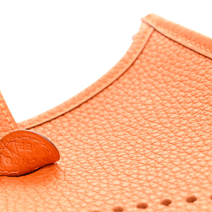 Hermes Taurillon Clemence Evelyne TPM Orange 7 of 11