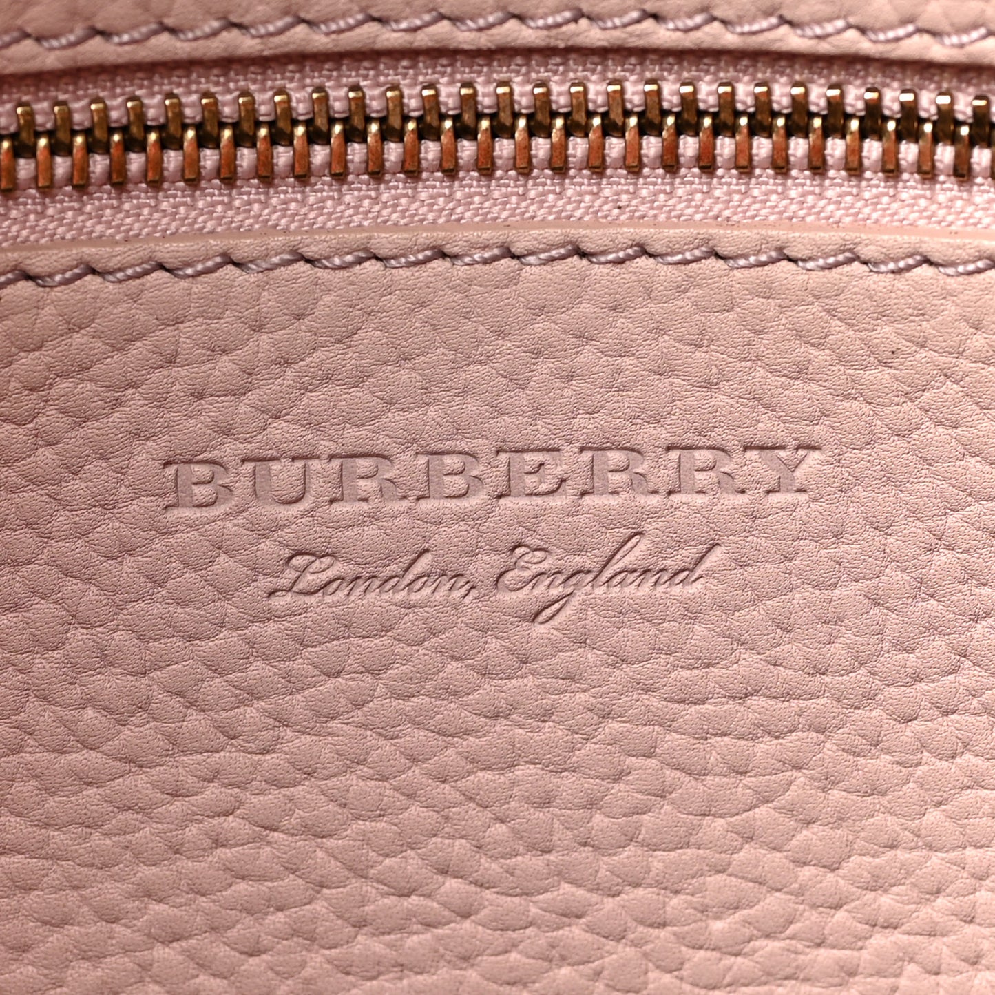 Grainy Calfskin Remington Tote Pale Ash Rose