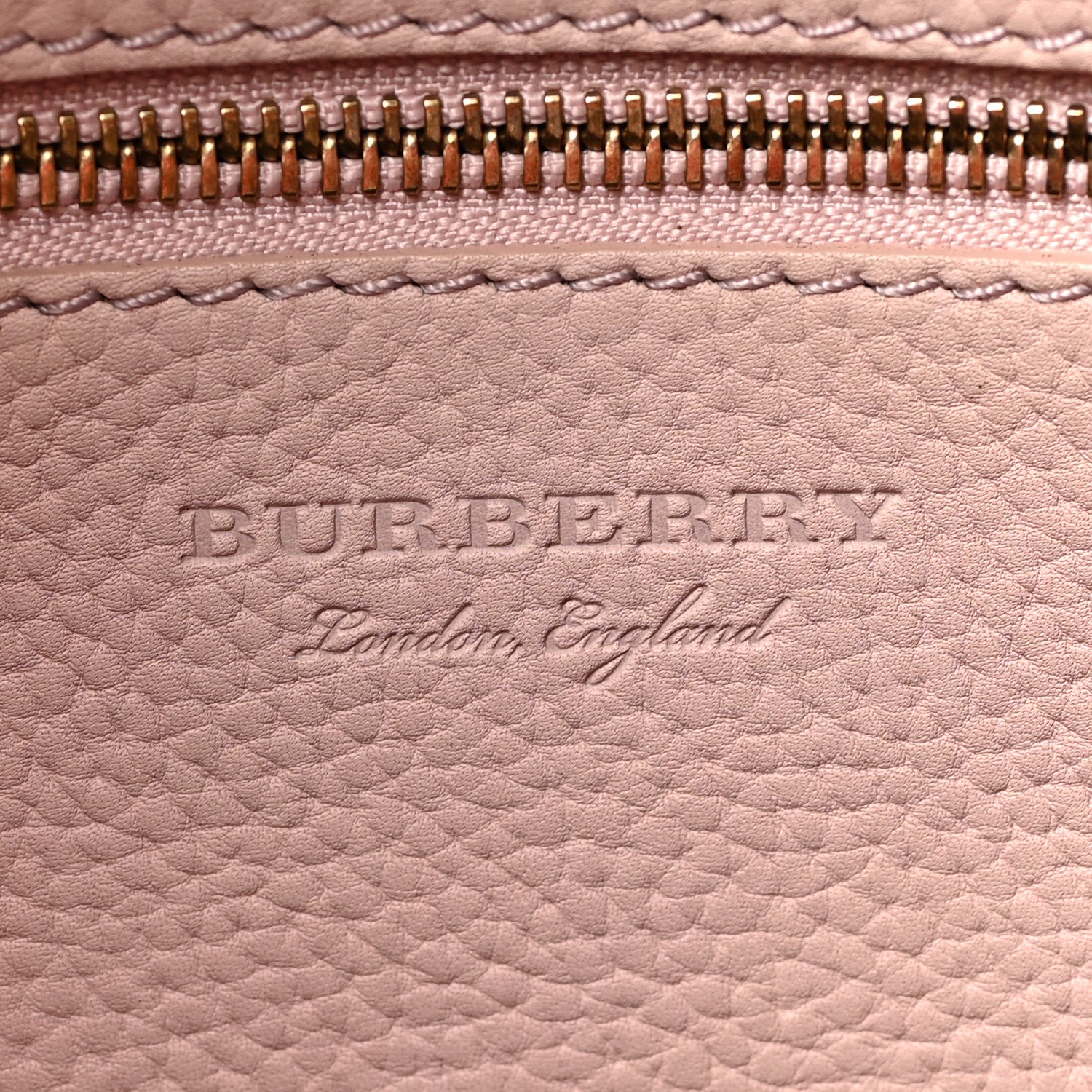 Burberry Grainy Calfskin Remington Tote Pale Ash Rose 6 of 8