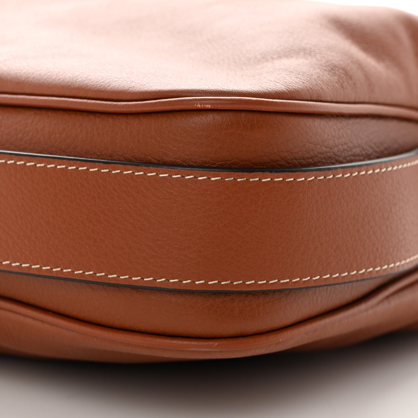 Supple Calfskin Large Romy Shoulder Bag Tan