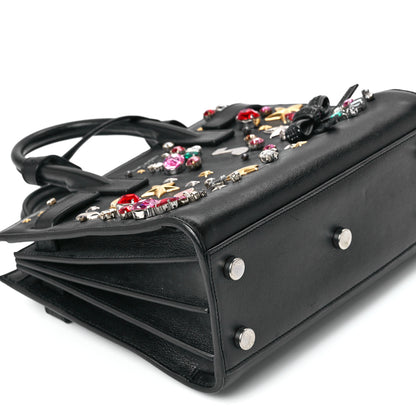 Saint Laurent Calfskin Crystal Embellished Nano Sac de Jour Black 11 of 12