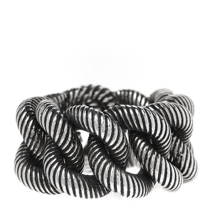 Gucci Sterling Silver Interlocking G Chain Ring 60 9 3 of 5