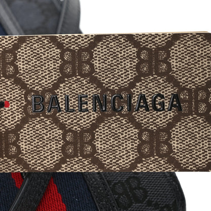 Gucci X BALENCIAGA BB Monogram Web Mini Ophidia Crossbody Bag Black 6 of 8