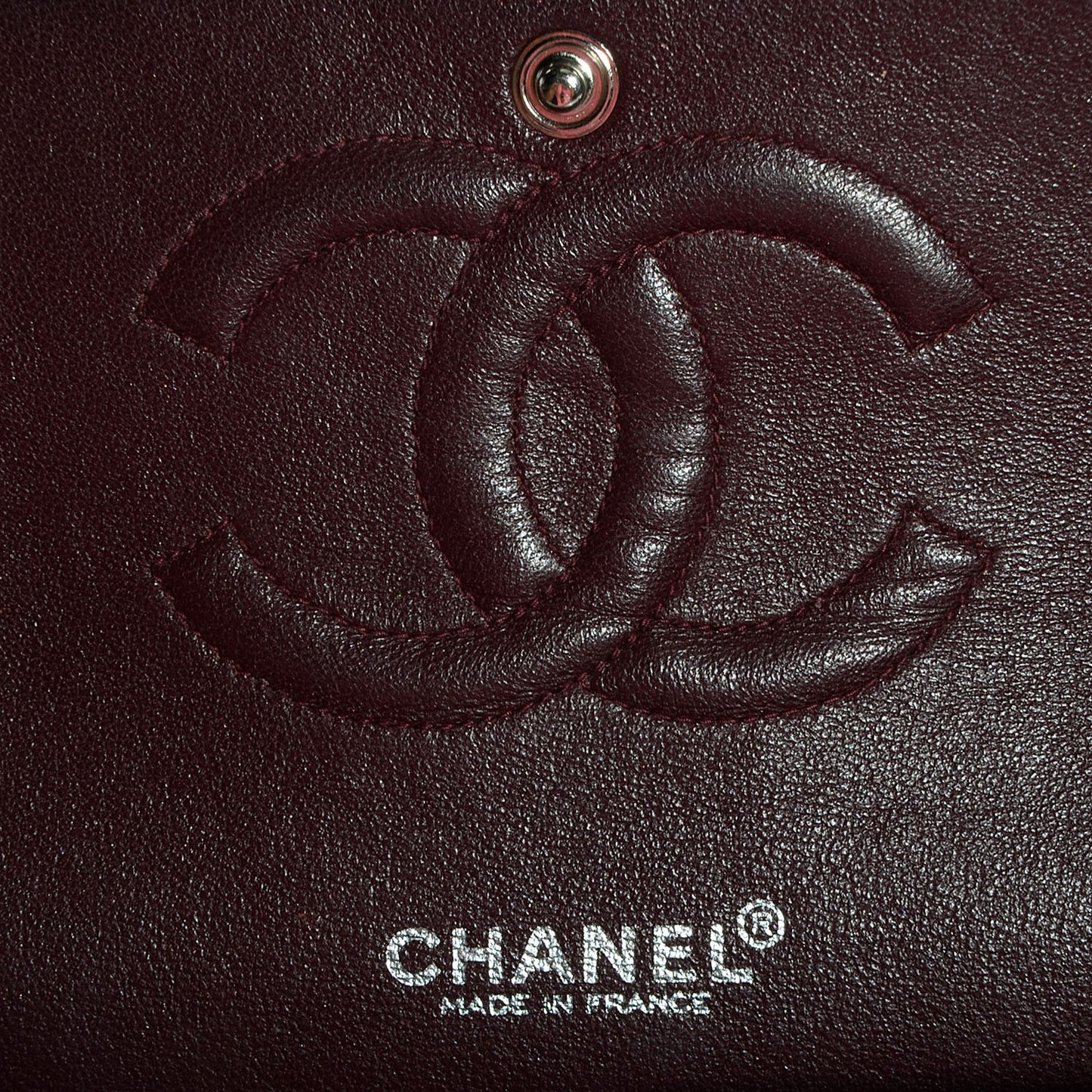 Lambskin Medium Double Flap Black