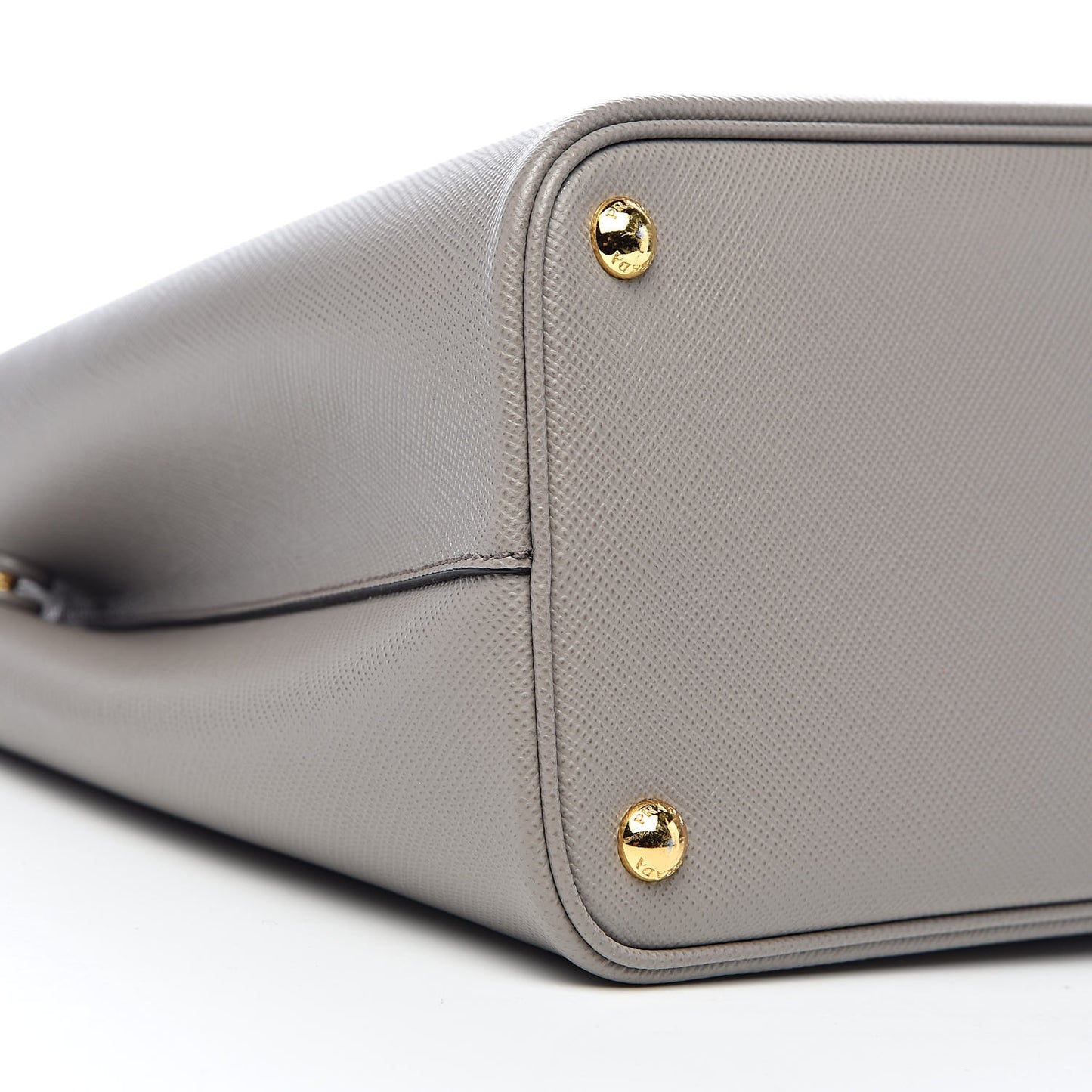 Saffiano Cuir Medium Double Bag Argilla