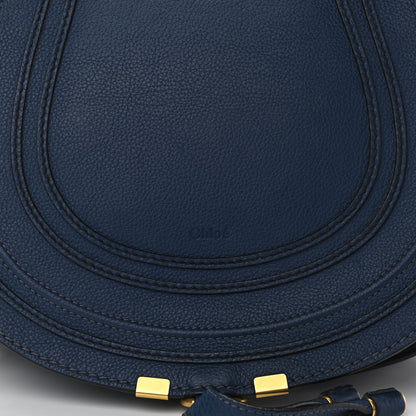 Chloe Calfskin Medium Marcie Round Crossbody Bag Royal Navy 7 of 9
