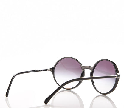 Chanel CC Round Spring Sunglasses 5279 Black 4 of 8