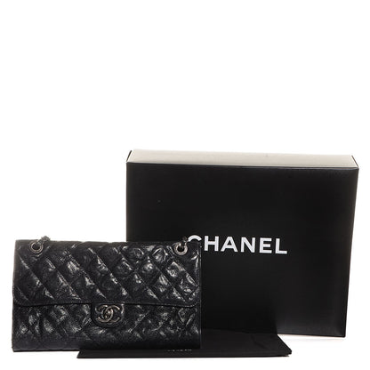 Chanel Crumpled Grained Calfskin CC Crave Jumbo Flap Black 5 of 9