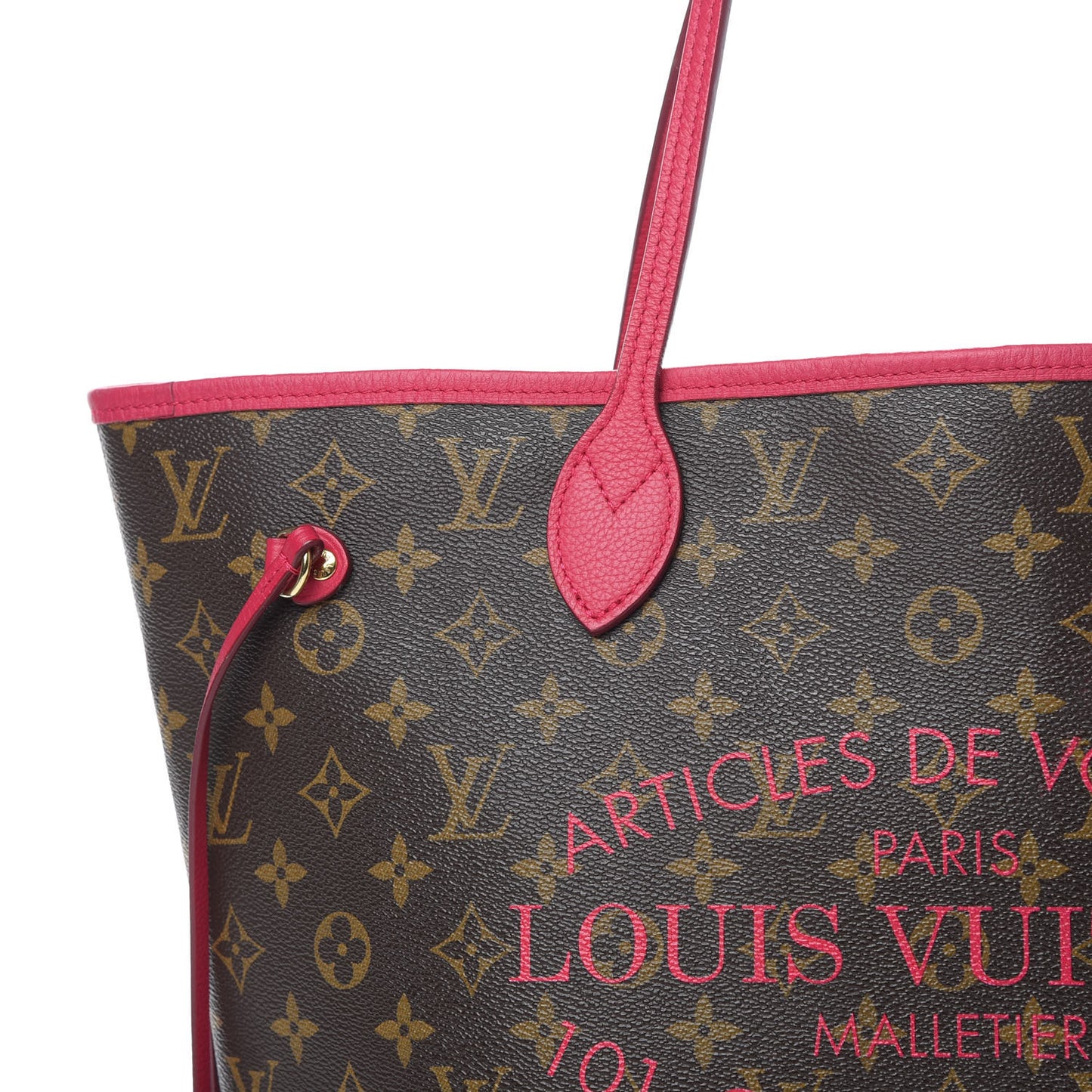 Monogram Articles de Voyage Ikat Neverfull MM Rose Indien