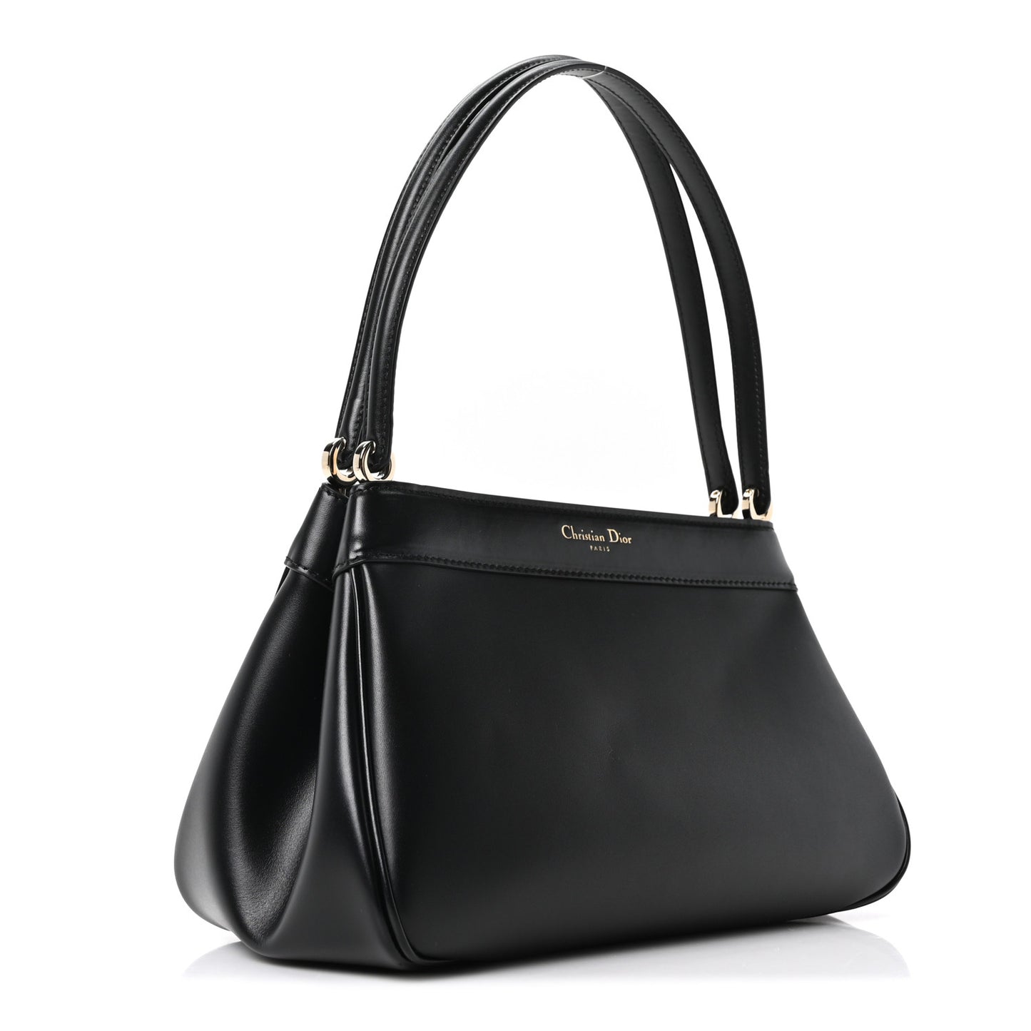 Calfskin Medium Key Shoulder Bag Black