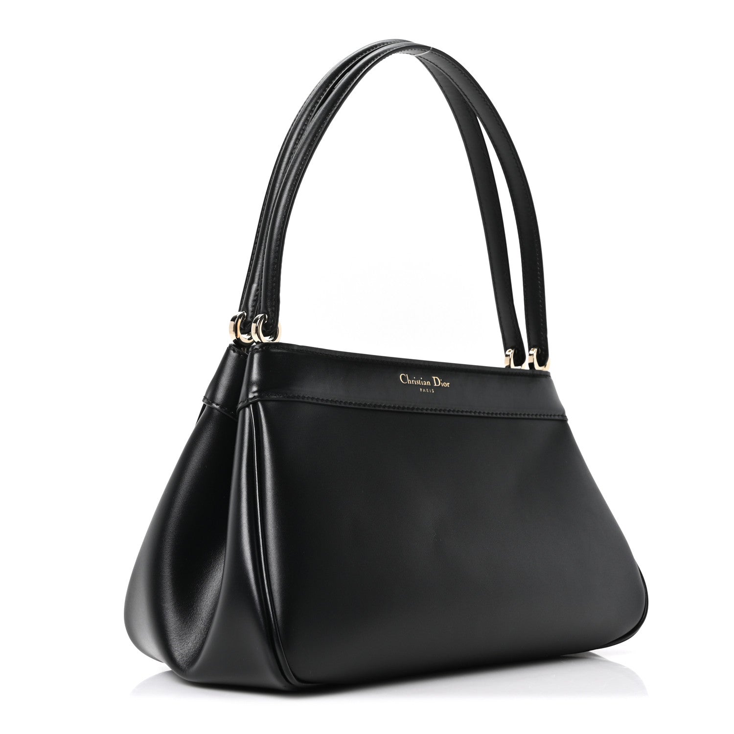 Christian Dior Calfskin Medium Key Shoulder Bag Black 3 of 10