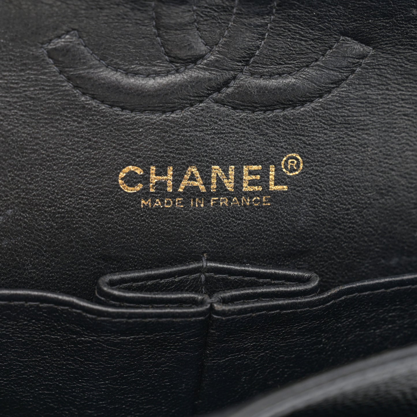 Caviar Quilted Small Double Flap Black