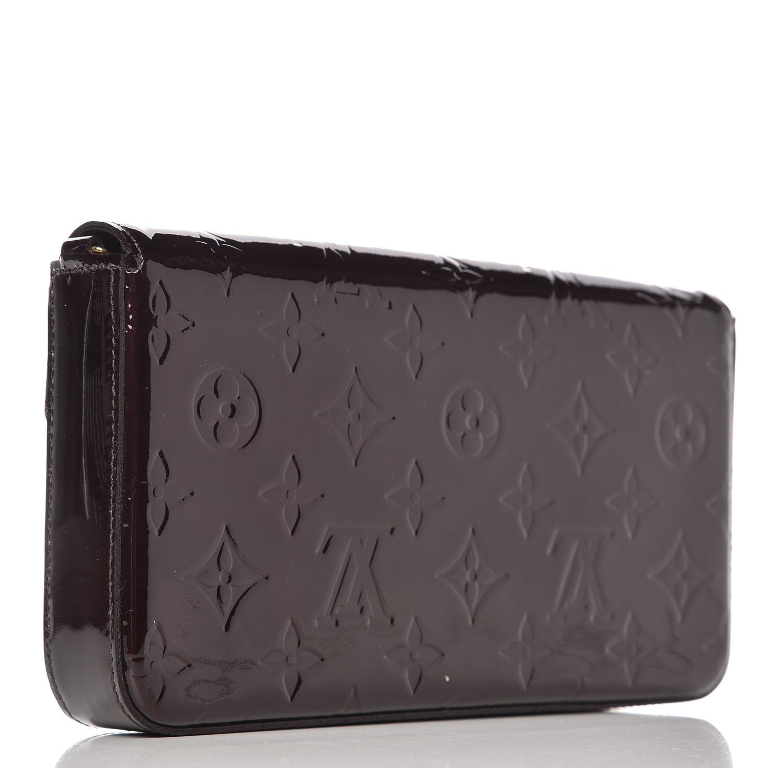 Louis Vuitton Vernis Pochette Felicie Chain Wallet Amarante 3 of 9