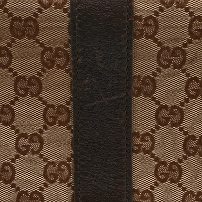 Gucci Monogram Medium Double Buckle Flap Messenger Bag Beige Dark Brown 12 of 14