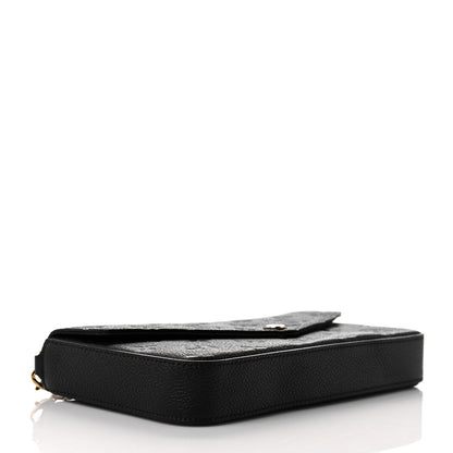 Louis Vuitton Empreinte Pochette Felicie Chain Wallet Black 4 of 10