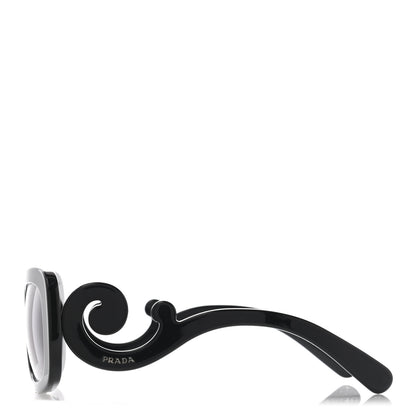 Prada Acetate Baroque Sunglasses SPR 27O Black 3 of 8