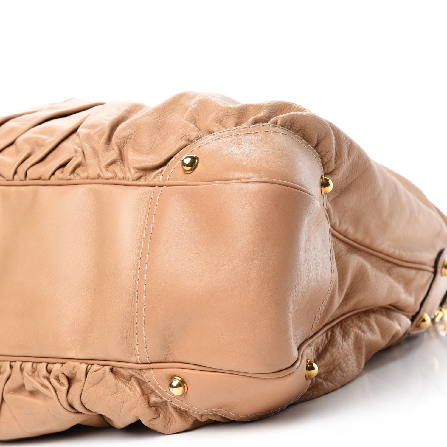 Gucci Calfskin Large Jockey Hobo Tan 7 of 10