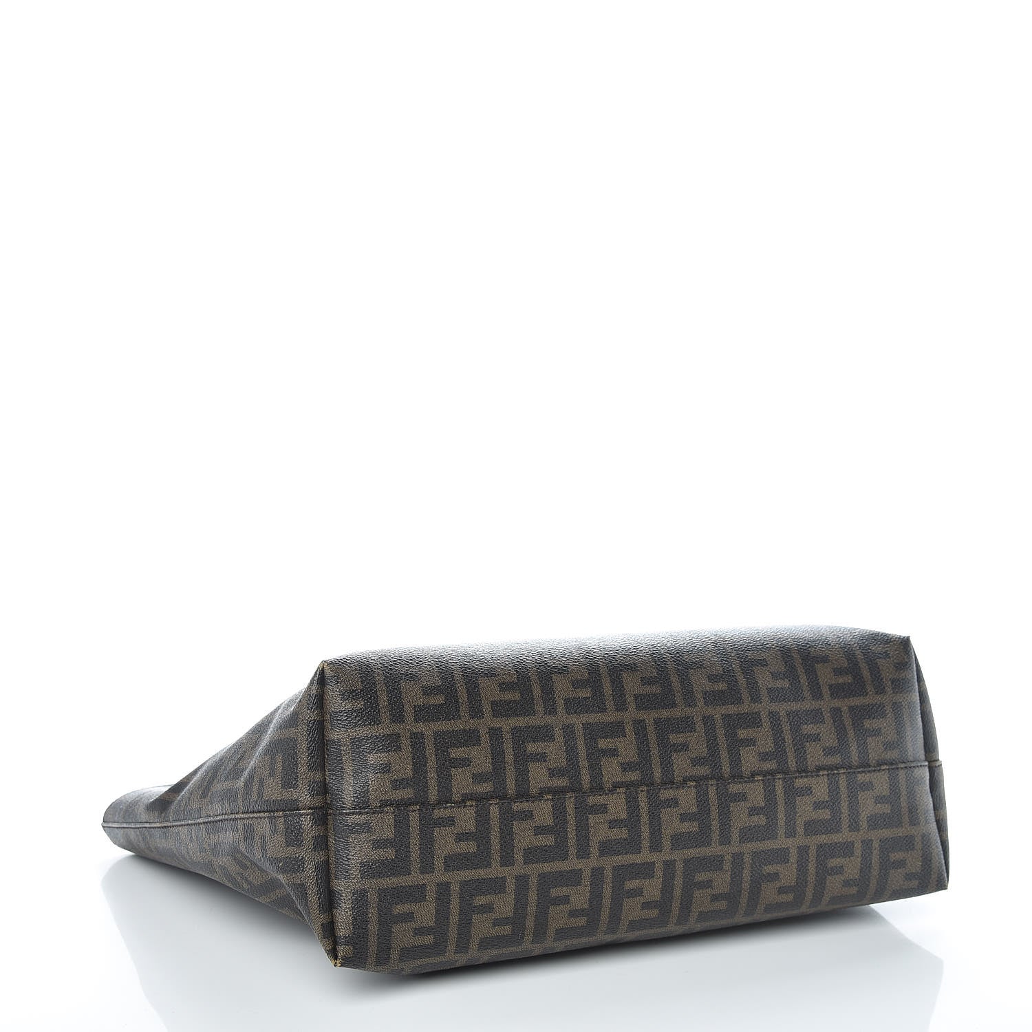 Fendi Zucca Spalmati Medium Roll Tote Tobacco Moro 4 of 15