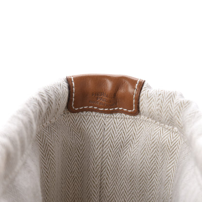 Hermes Canvas Barenia Fourbi 20 PM Pouch Naturel Fauve 8 of 12