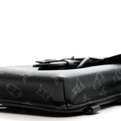 Louis Vuitton Monogram Eclipse Saumur Slingbag Black 9 of 9