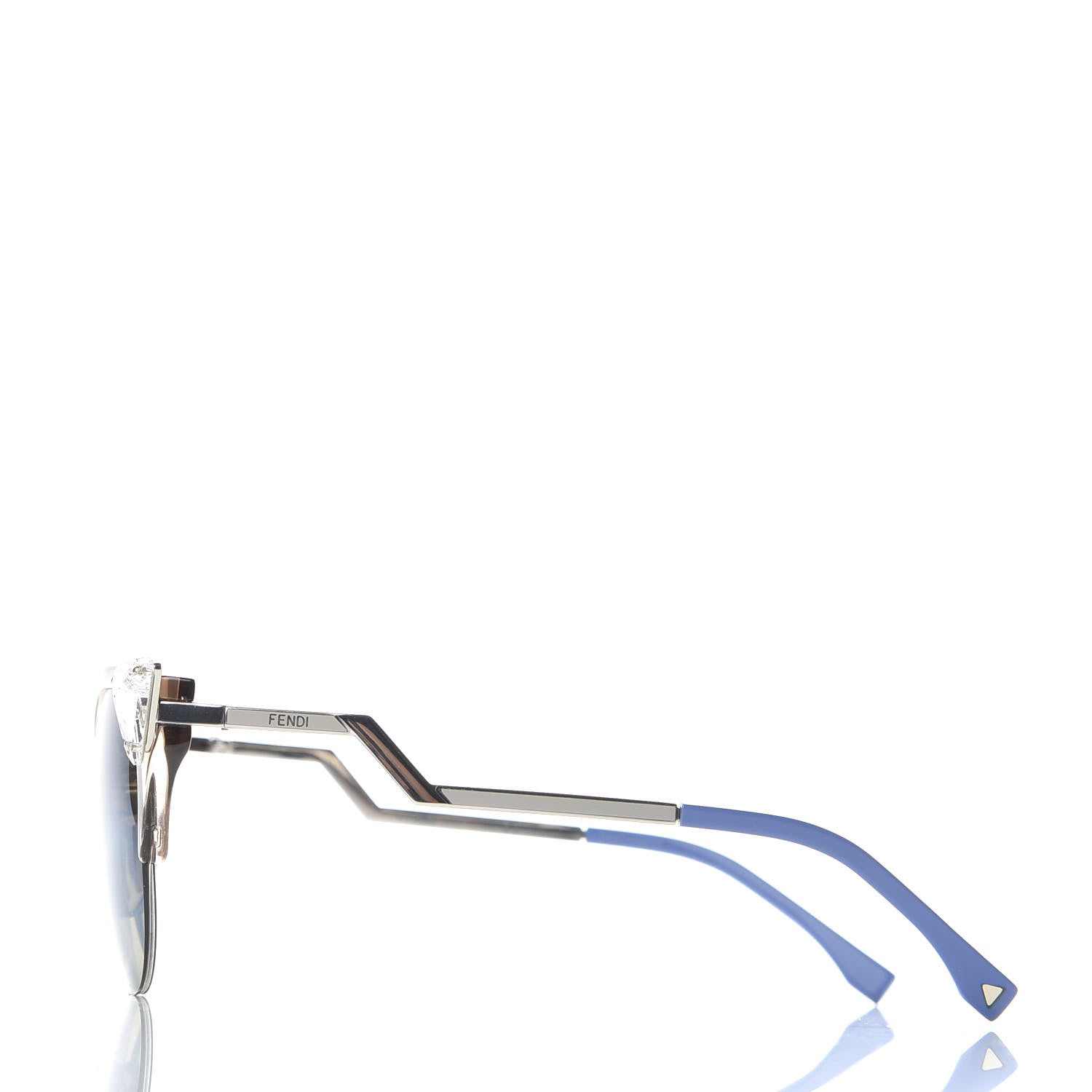 Fendi Iridia Cat Eye Sunglasses FF 0041/S Blue Crystal 3 of 6