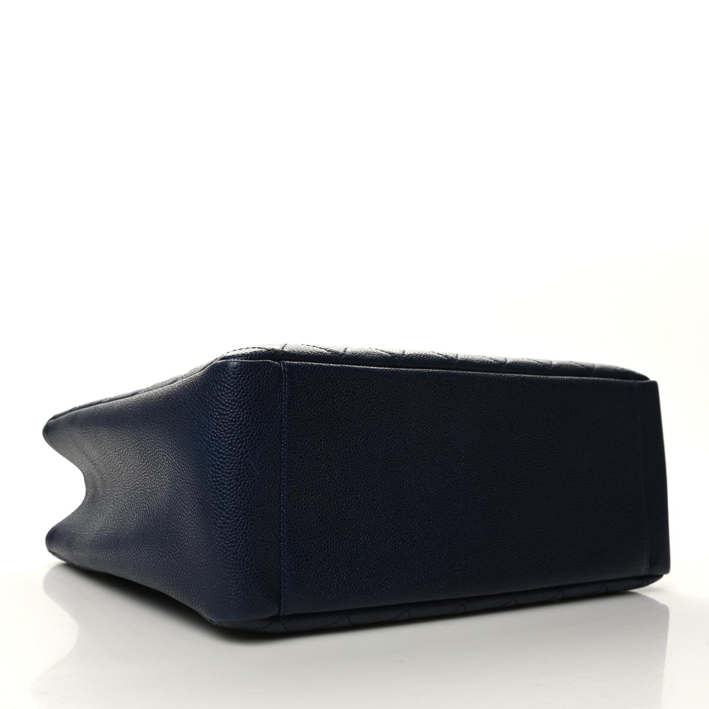 Caviar Quilted Grand Shopping Tote GST Dark Navy Blue