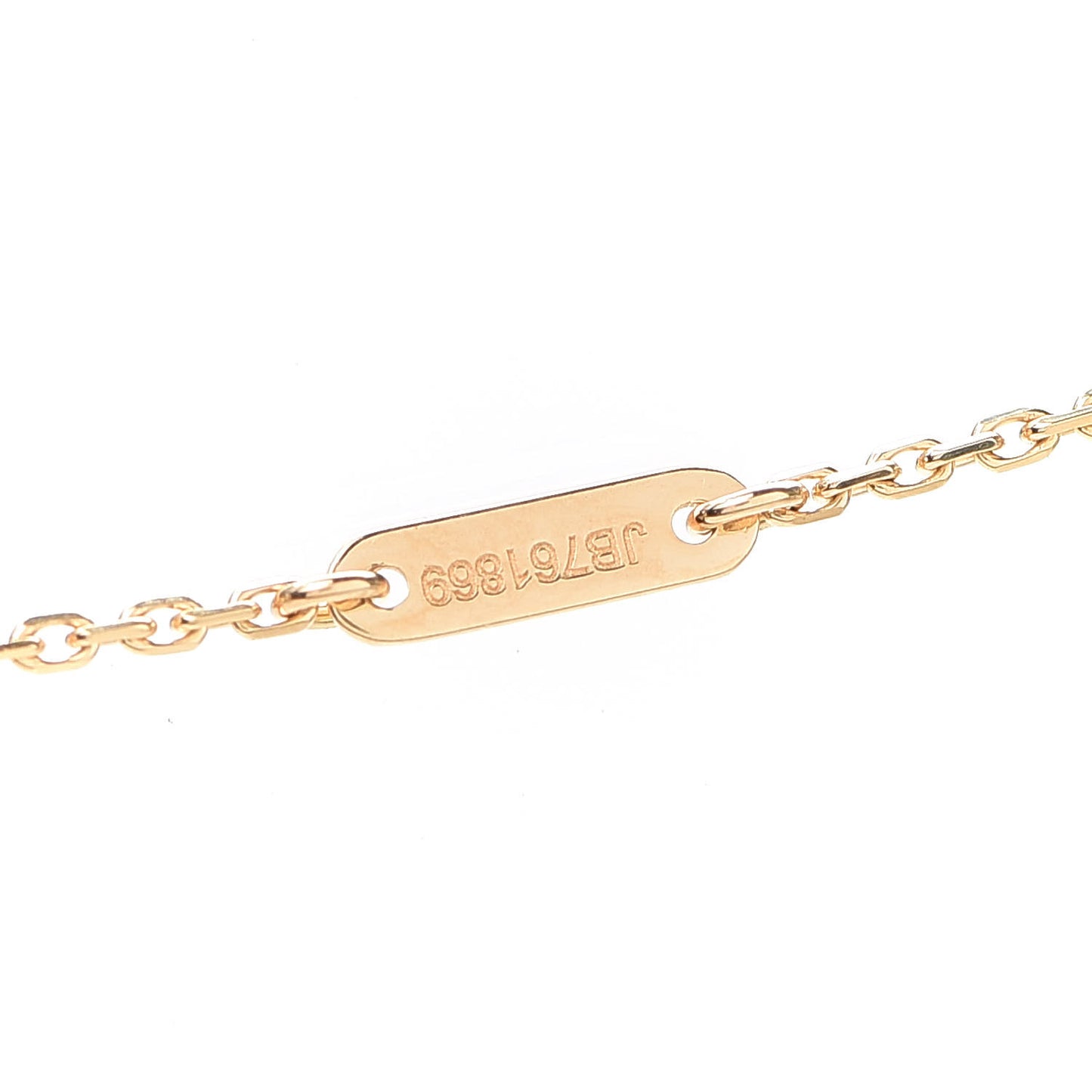 18K Yellow Gold Mother of Pearl Sweet Alhambra Pendant Necklace