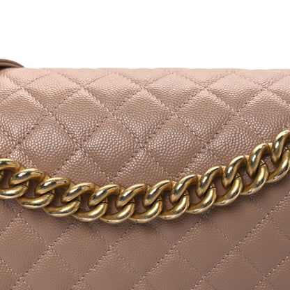 Chanel Caviar Quilted New Medium Boy Flap Beige 8 of 10