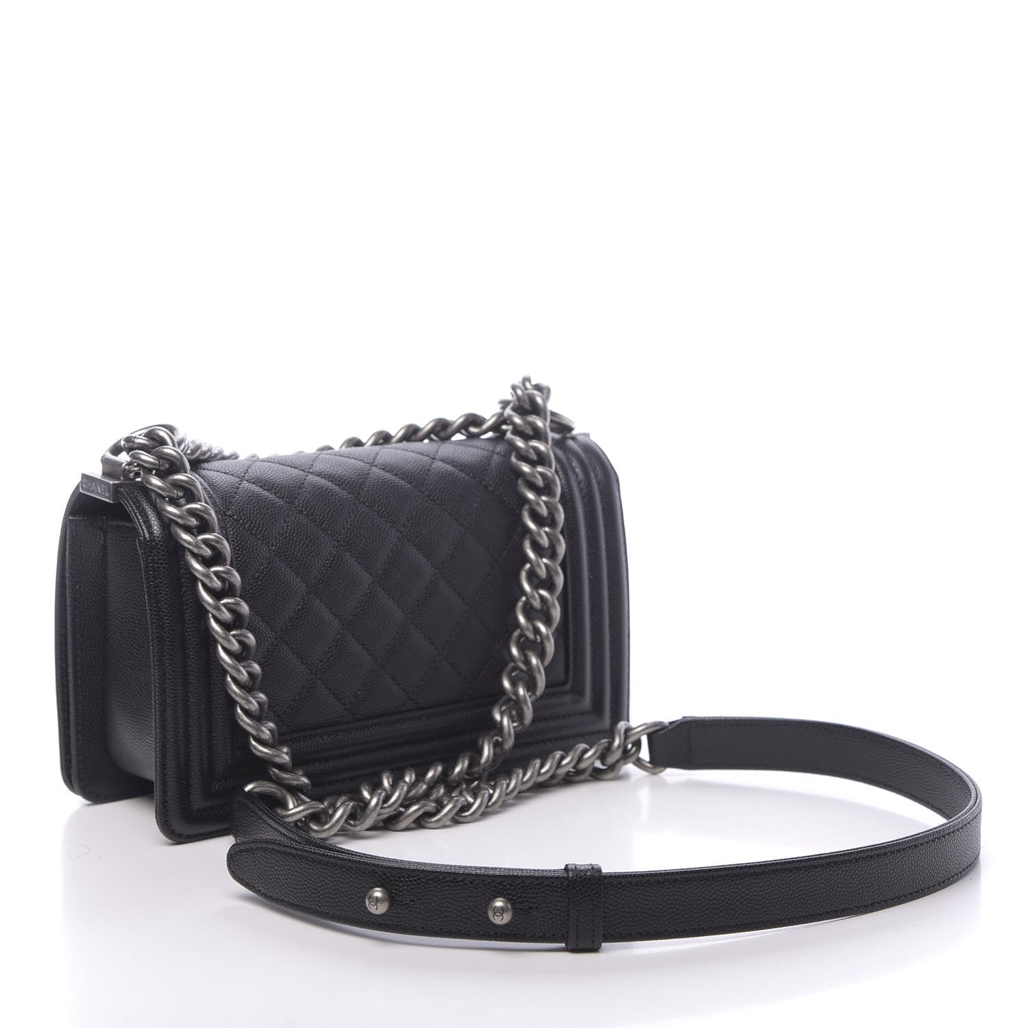 Chanel Caviar Quilted Small Boy Flap Black 3 of 10