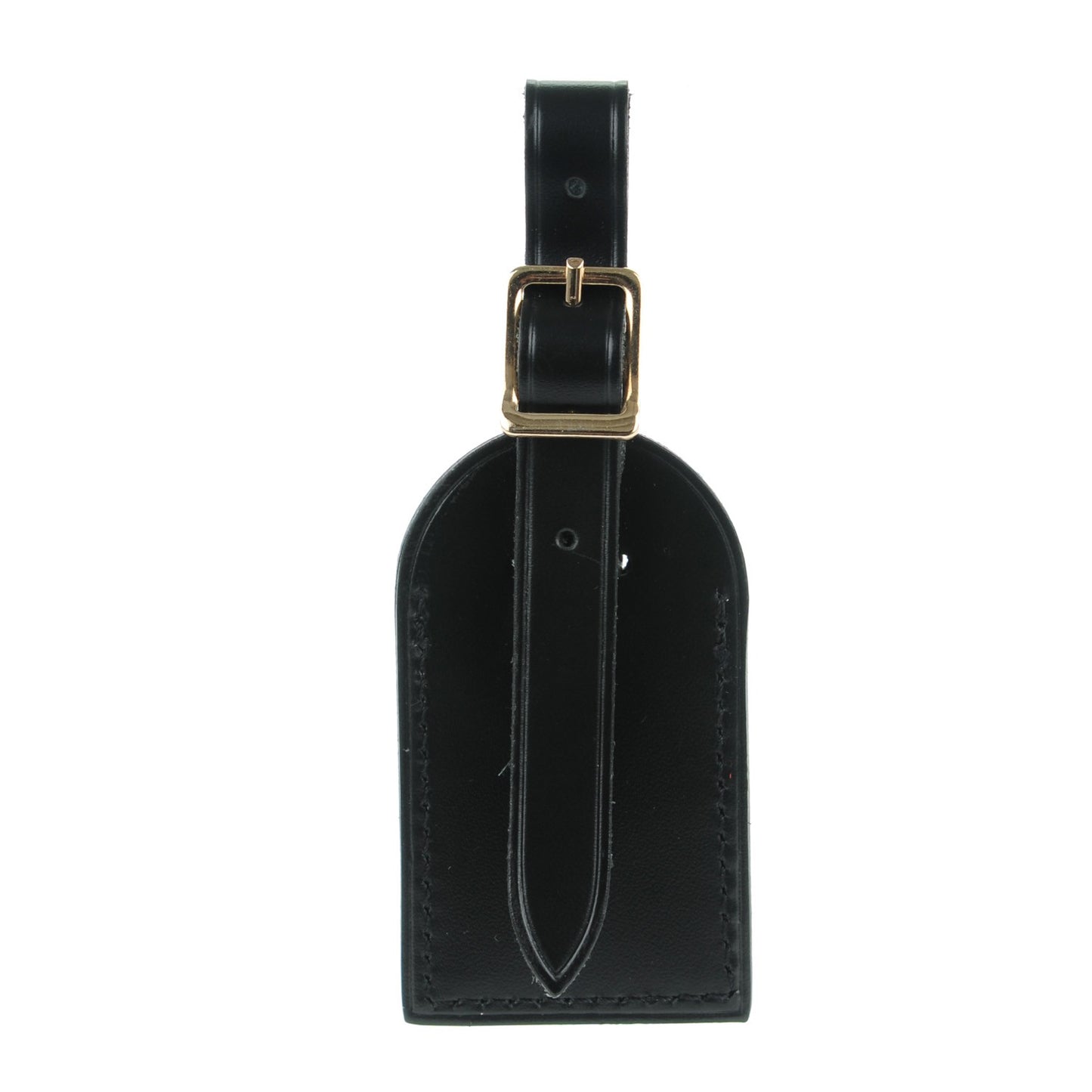 Calfskin Small Luggage Tag Black