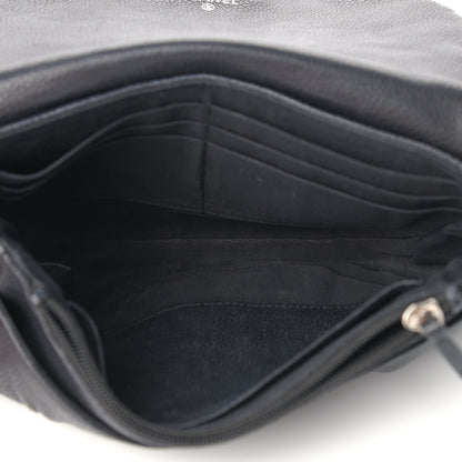 Chanel Caviar Half Moon Wallet On Chain WOC Black 5 of 11