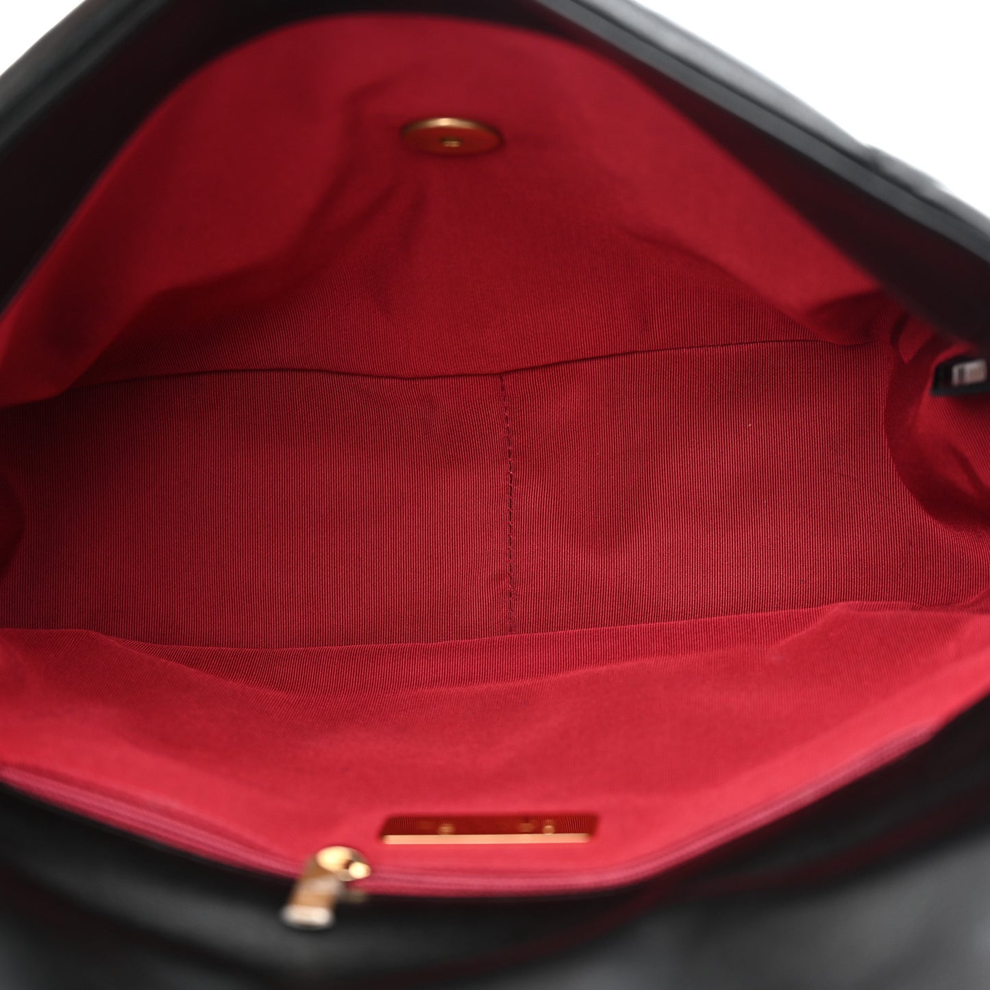 Lambskin Quilted Large Chanel 19 Flap Black