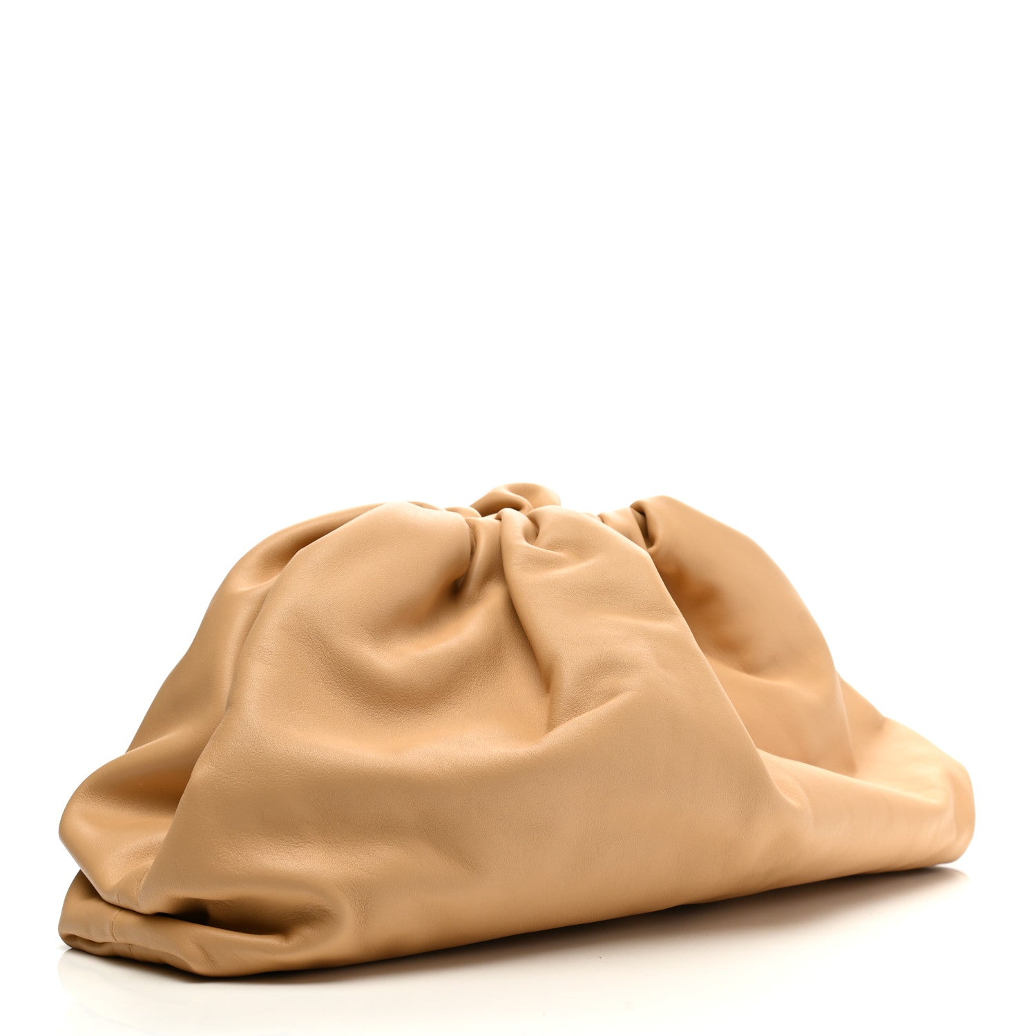 Bottega Veneta Smooth Butter Calf The Pouch Oversized Clutch Nude 3 of 8