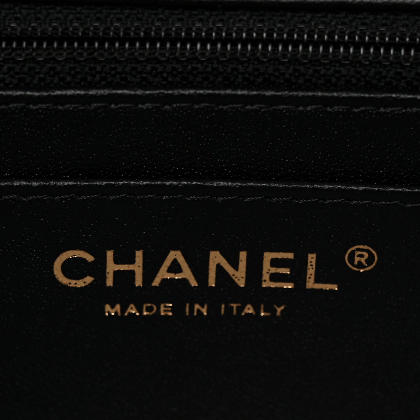 Lambskin Quilted Mini Rectangular Flap Black