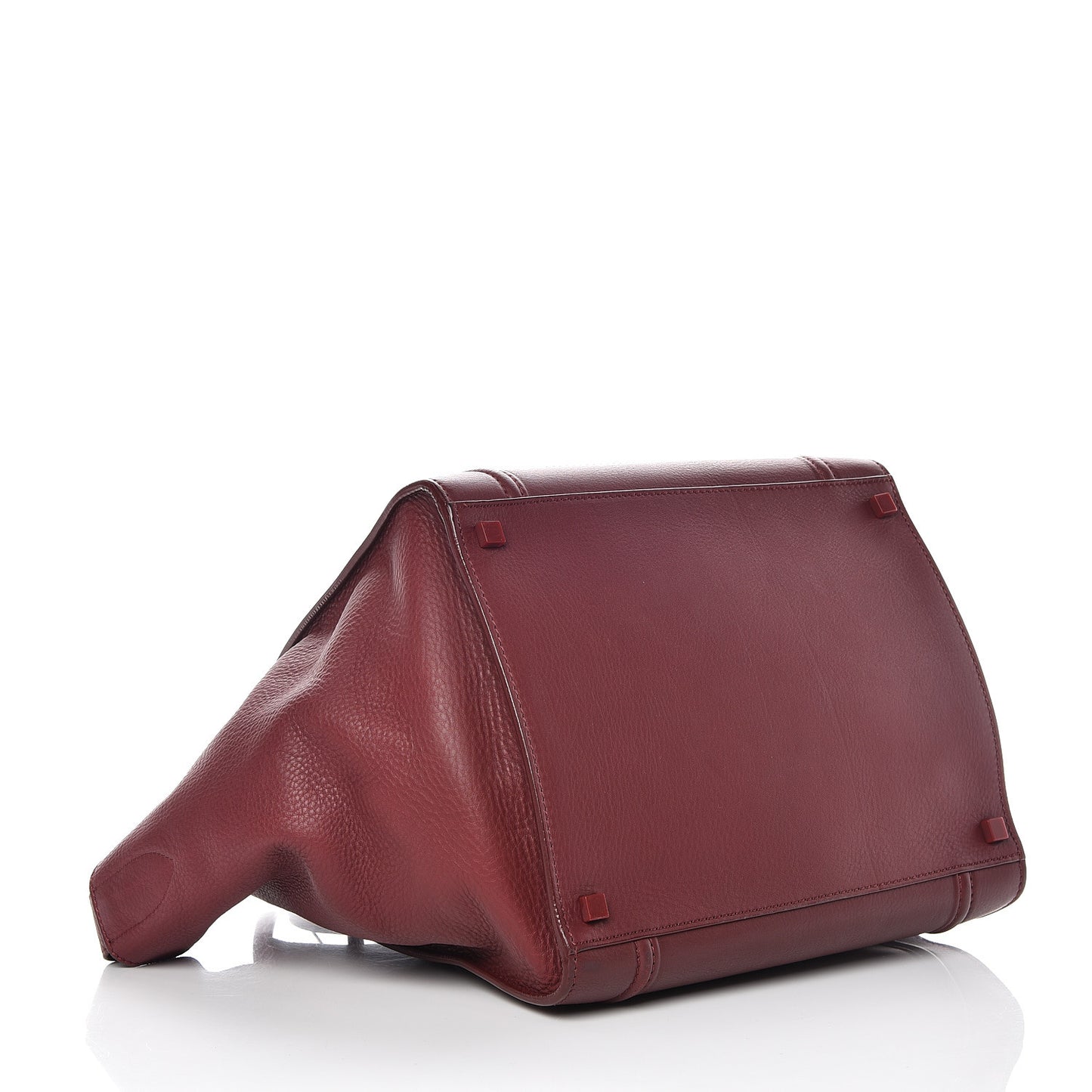 Supple Calfskin Medium Phantom Luggage Burgundy