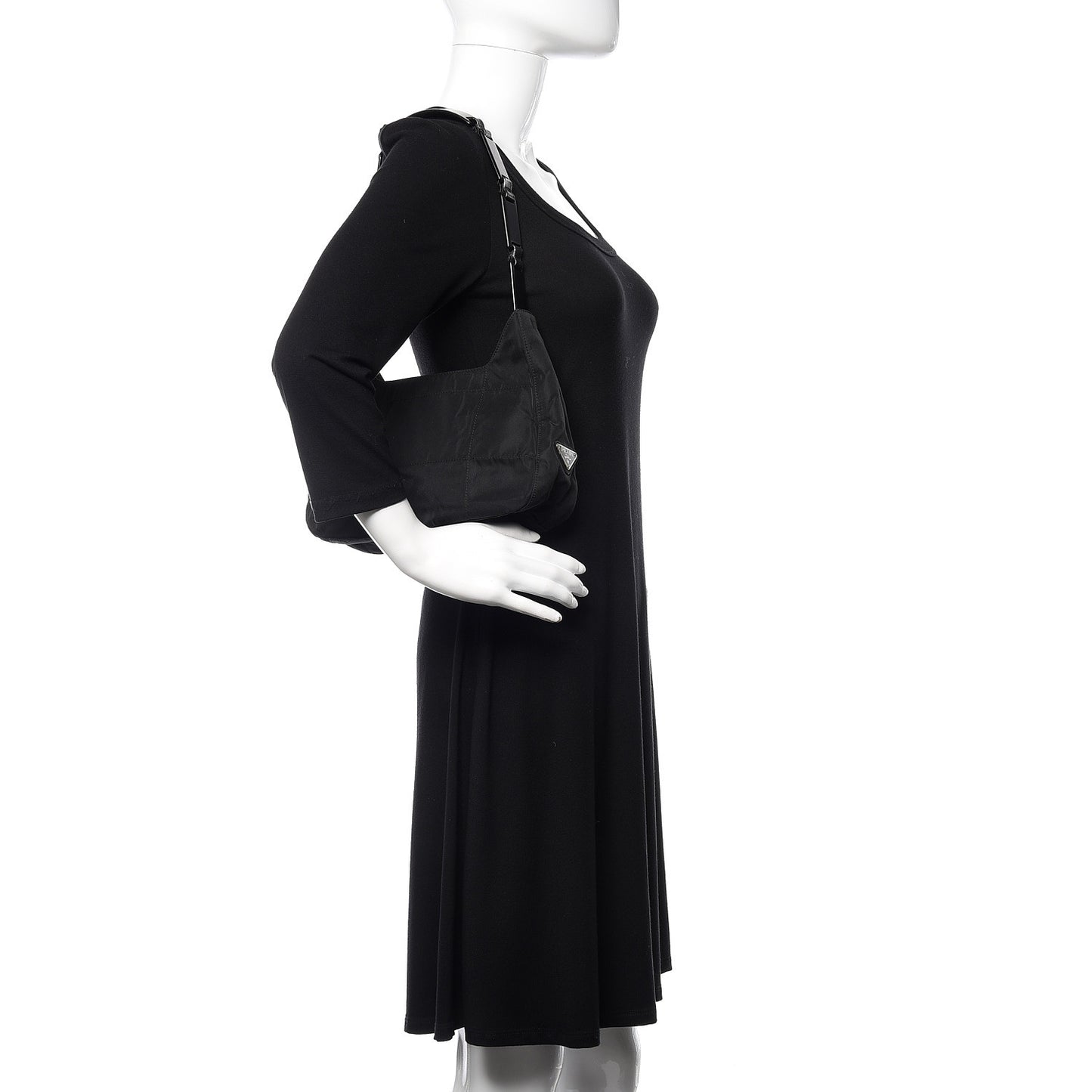 Tessuto Nylon Shoulder Bag Black
