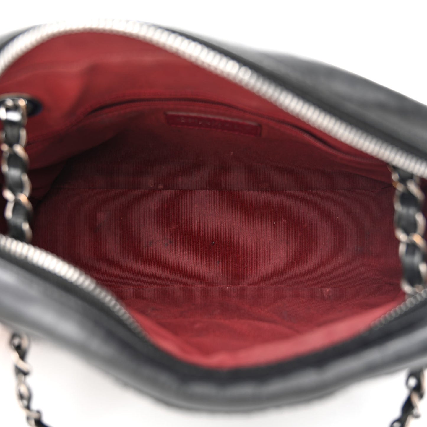 Calfskin Quilted Small Ballerine Camera Case Black