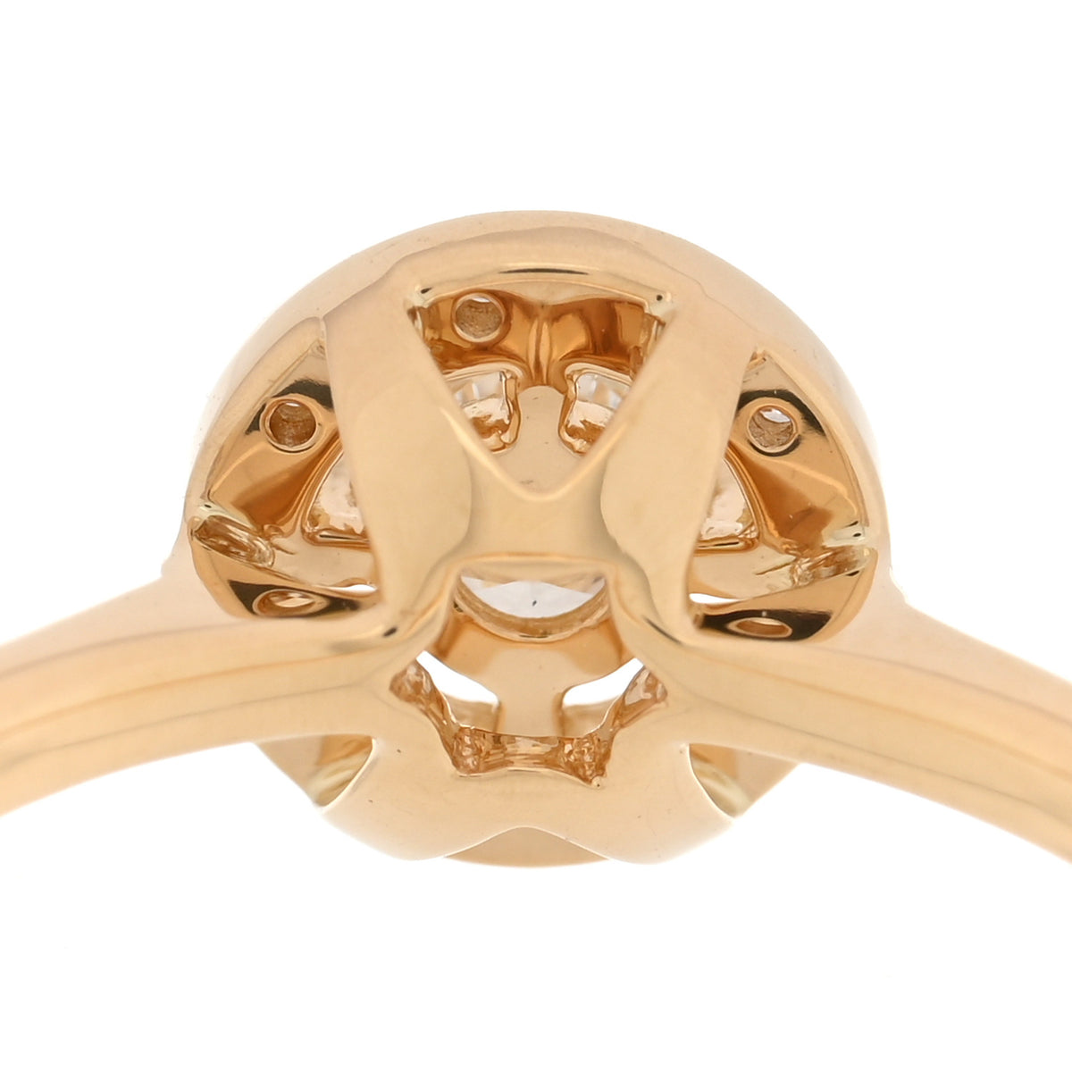 Parker & West by FASHIONPHILE 18K Yellow Gold Diamond .23ct Band Ring 51 5.75 8 of 10