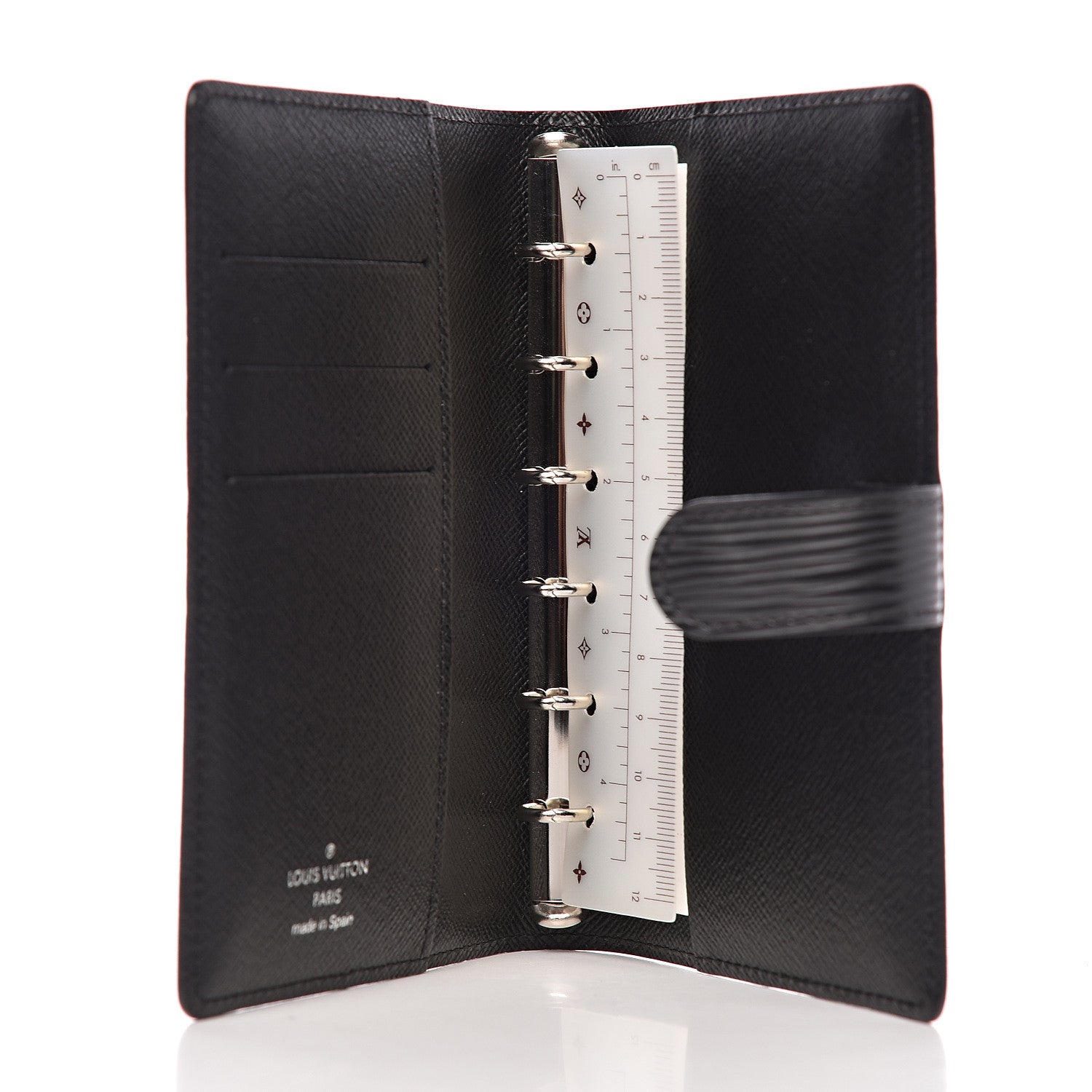 Louis Vuitton Epi Small Ring Agenda Black 5 of 8