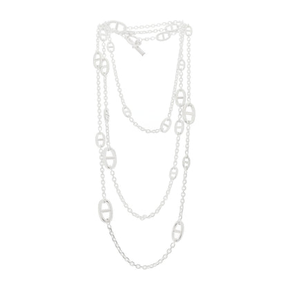 Hermes Sterling Silver Farandole Necklace 160 3 of 6