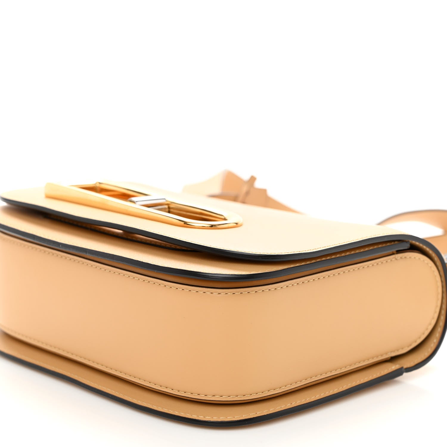 Delvaux Olen Calfskin Small Lingot Crossbody Latte 9 of 9
