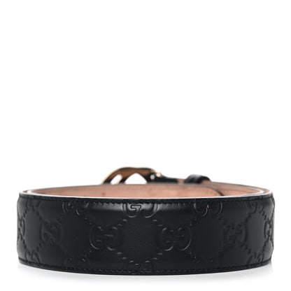 Gucci Guccissima Interlocking G 37mm Belt 80 32 Black 2 of 8