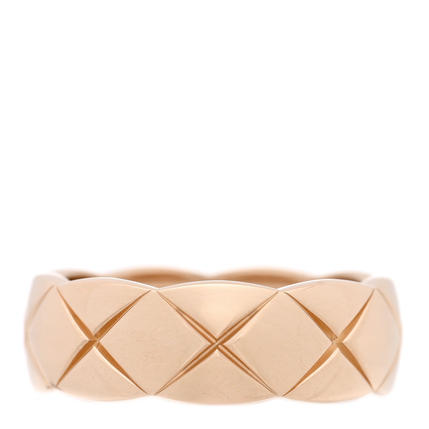 Chanel 18K Beige Gold Small Coco Crush Ring 53 6.5 1 of 5