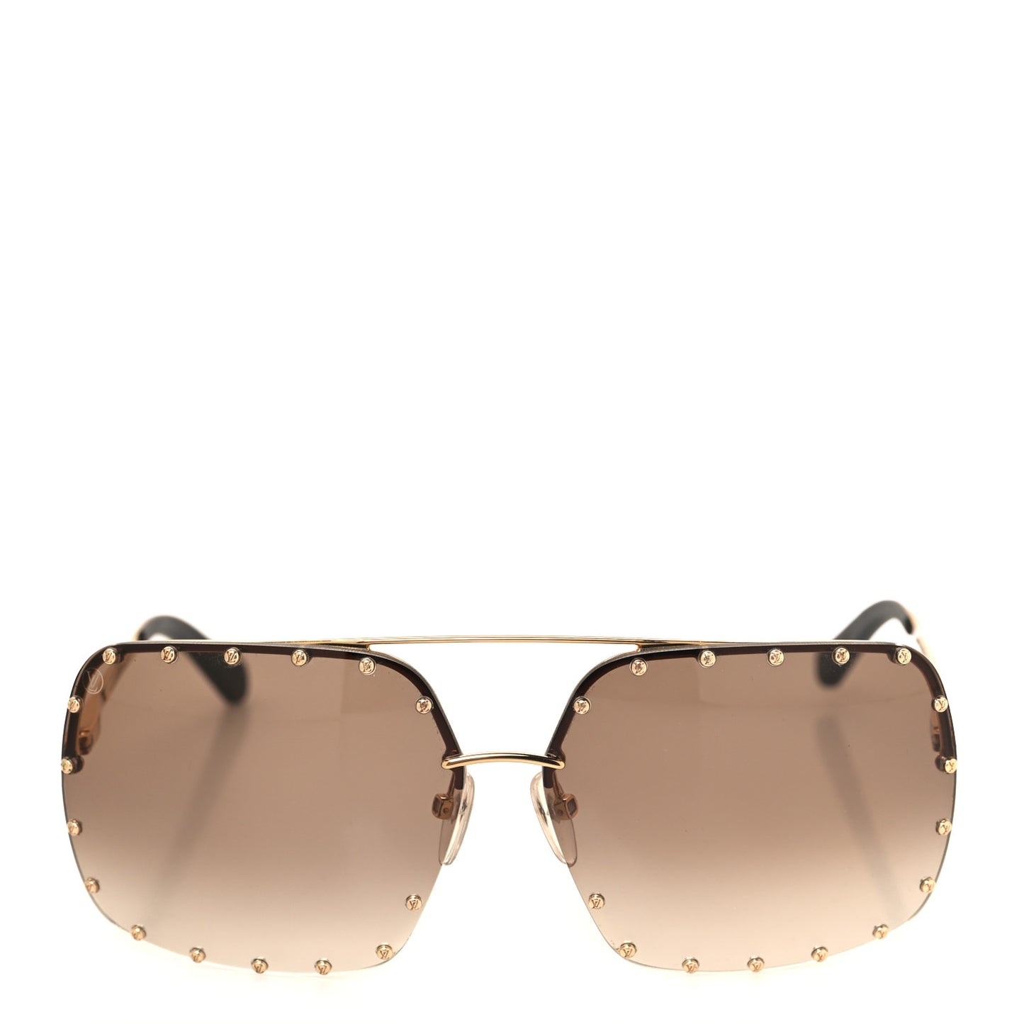 The Party Square Gradient Sunglasses Z2353W Brown